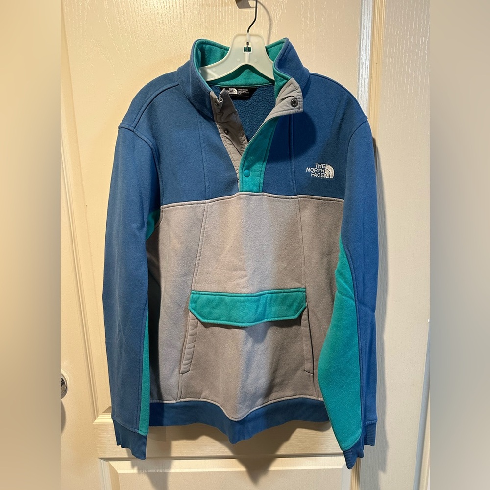The North Face Blue/Green/Gray “Alphabet City” Pullover